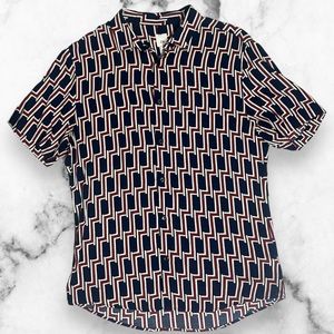 Casual button down short sleeve t-shirt